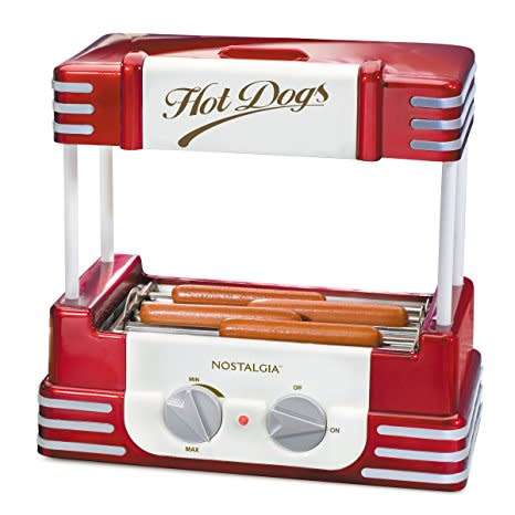 RETRO HOT DOG ROLLER AND BUN WARMER (RHD-800)