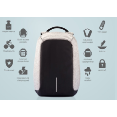 Anti Theft Laptop / Notebook Backpack Bag Travel Bag With External USB Charging Port
