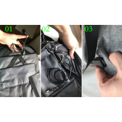 Anti Theft Laptop / Notebook Backpack Bag Travel Bag With External USB Charging Port