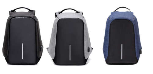 Anti Theft Laptop Backpack With External USB Charging Port