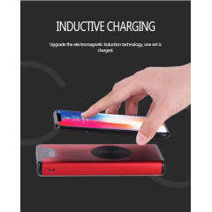 Qi Wireless Portable Charger, 10000mAh  Power Bank with LED