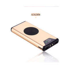 Qi Wireless Portable Charger, 10000mAh  Power Bank with LED