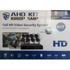 AHD KIT 8 CHANNEL 1080P 5MP