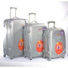Blue Star Set of 3 Lightweight Travel Luggage Suitcase - Assorted Colours