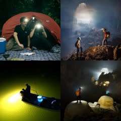 Waterproof LED Headlight With Flashlight