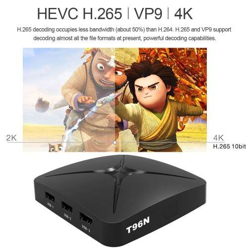 TV BOX ANDROID TV BOX T96N 4GB+32GB(WITH DSTV NOW PRE INSTALLED)