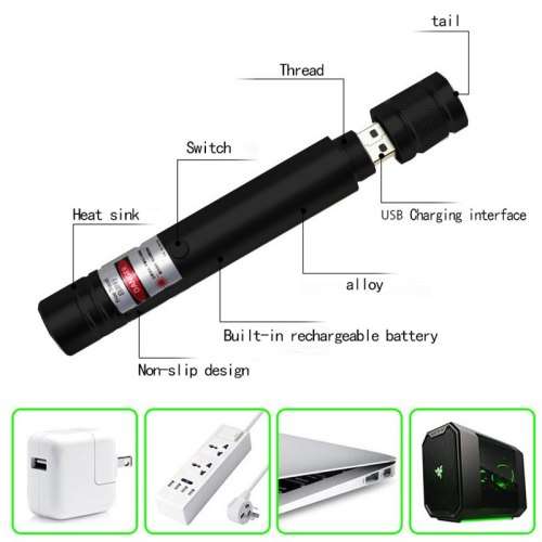 Green Laser USB Rechargeable High Power Beam