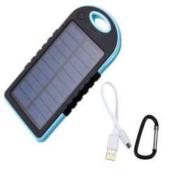 Solar Charger Camping Powerbank With Dual USB Ports & Torch