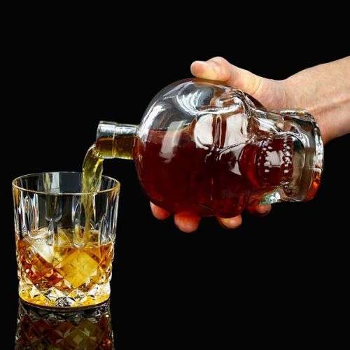 skull bottle alcohol 750 ML