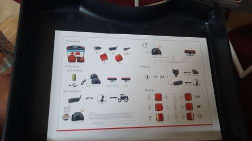 Wireless led magnetic  trailer lights. Set of 2