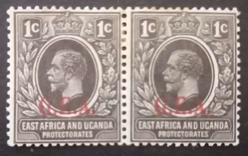 73) KGV East Africa and Uganda Protectorate O/P GEA in Red . MLH