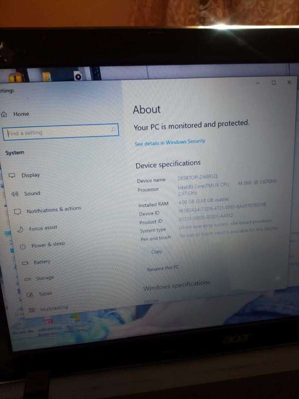i5 acer laptp