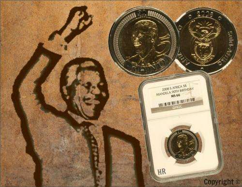 !!!SPECIAL!!! High NGC Graded MS66 2008 Mandela 90th Birthday