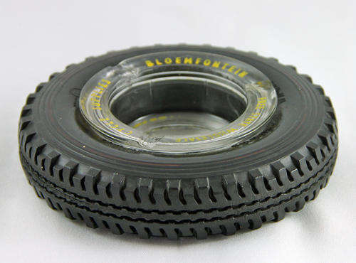 VINTAGE INDIA TYRE ASHTRAY