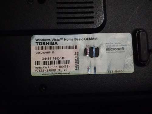 TOSHIBA SATELLITE SERIES L30-10X