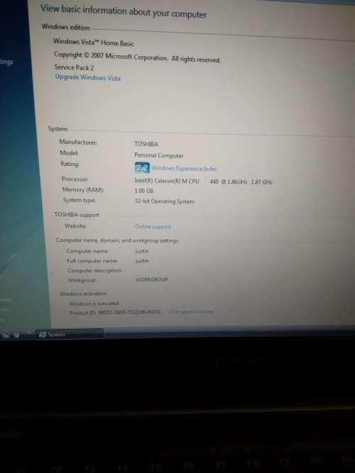 TOSHIBA SATELLITE SERIES L30-10X