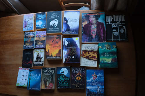 Various books - fantasy and historical fiction (Most are new/unread)