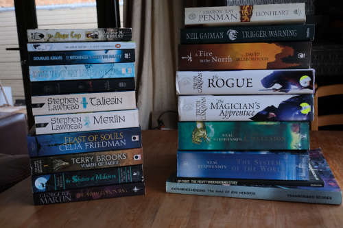 Various books - fantasy and historical fiction (Most are new/unread)