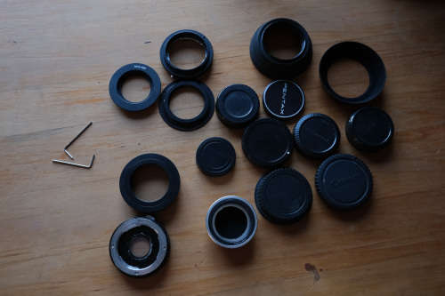 Filters, Adapters, Bag, Camera Straps, Cables and assorted camera accessories