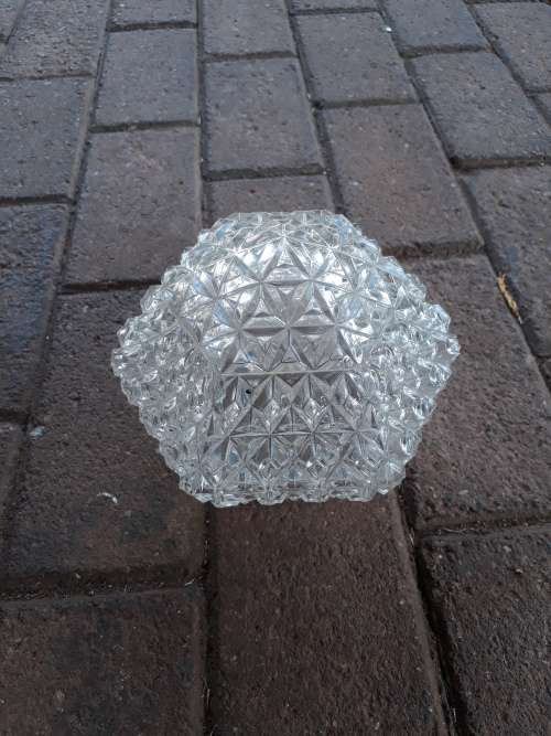 LOVELY OLD CUT GLASS LIGHT FITTING