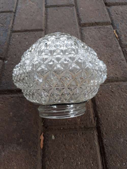LOVELY OLD CUT GLASS LIGHT FITTING
