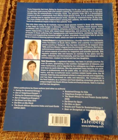 EATING FOR SUSTAINED ENERGY 3 - LOW G1 LOW FAT - BY LIEBET DELPORT RD & GABI STEENKAMP RD