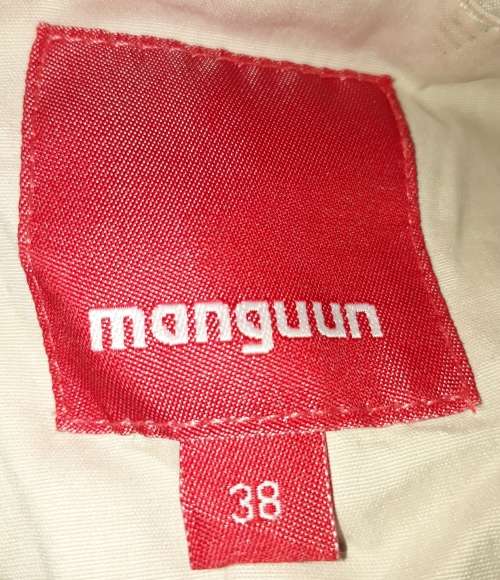 LADIES WHITE JACKET - MONGUUN - SIZE 38 - PRESS STUDS AND ZIP