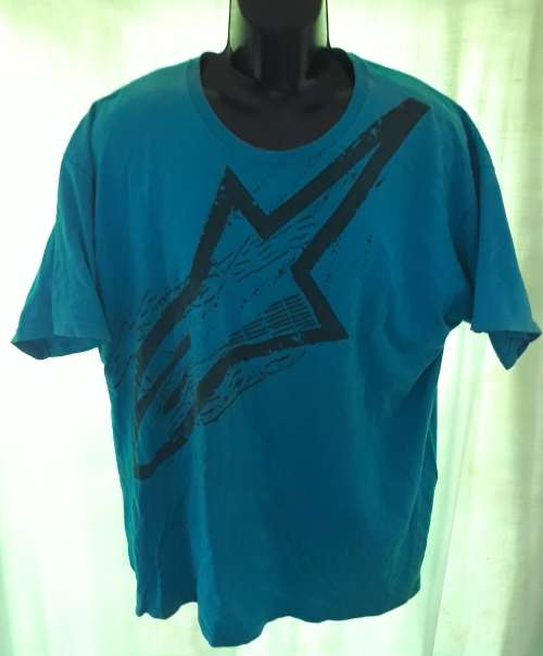 MENS BLUE T-SHIRT - FOX - XL