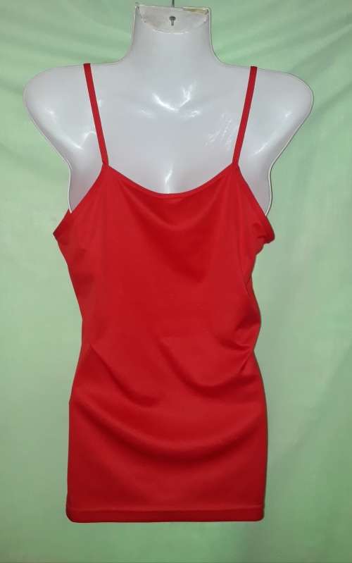 LADIES RED SPAGHETTI TOP - KELSO - 10/34 SIZE
