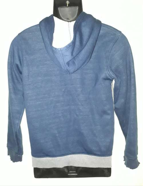 BOYS BLUE JACKET - WOOLWORTHS - AGE 13-14 - SLEEVE DAMAGED