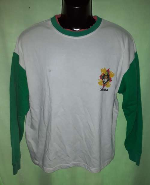 SPECIAL!  MENS WHITE/GREEN SIMBA T-SHIRT - SIMBA - SIZE L