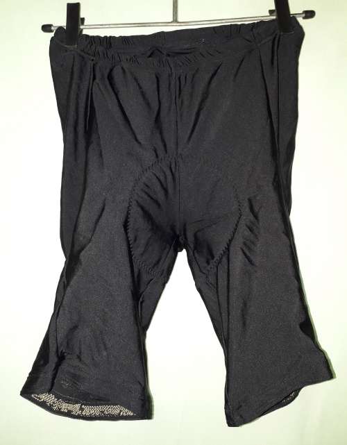 MEN BLACK CYCLING SHORTS - NO MAKE - SIZE L