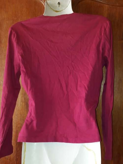 SPECIAL: LADIES: PURPLE LONG SLEEVED TOP - MAKE: WOOLWORTHS  - SIZE: 10