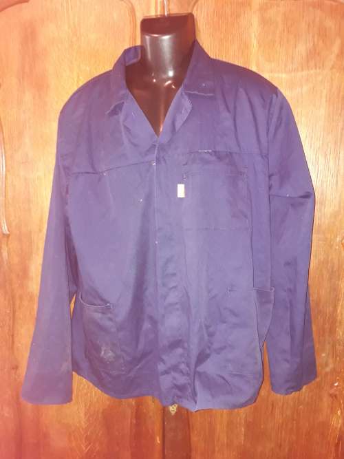 MENS: BLUE OVERALL JACKET - MAKE: A FOX GARMENT - SIZE: 44