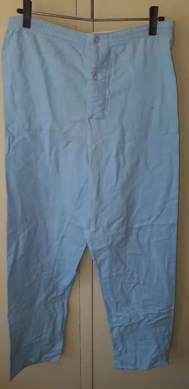 MENS: BLUE PAJAMA PANTS - MAKE: NO MAKE - SIZE: NO SIZE