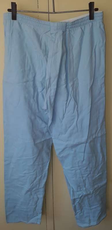 MENS: BLUE PAJAMA PANTS - MAKE: NO MAKE - SIZE: NO SIZE