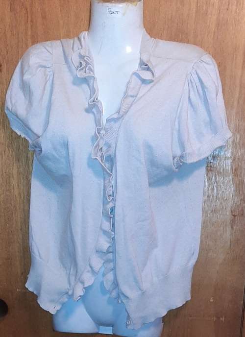 LADIES - WHITE KNITTED TOP - MAKE - INSYNC - SIZE - XXL