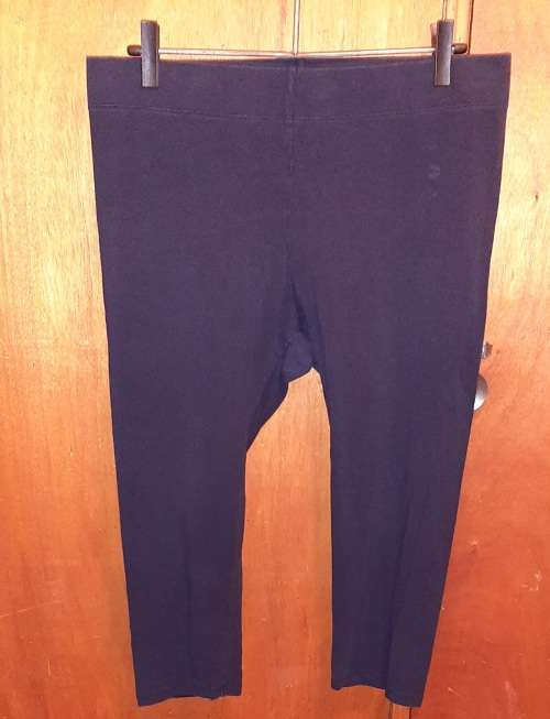 LADIES - BLUE 3-4 TIGHTS - MAKE - DAVID JONES - SIZE - L