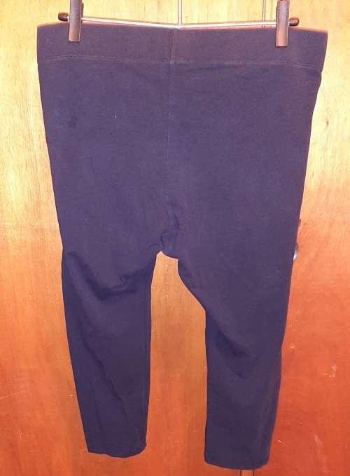 LADIES - BLUE 3-4 TIGHTS - MAKE - DAVID JONES - SIZE - L
