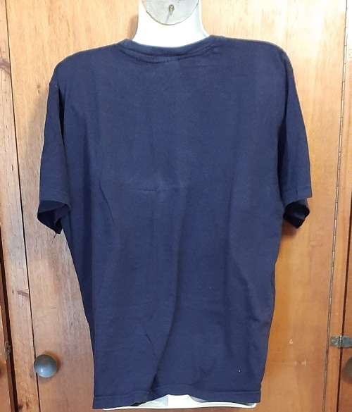 MENS - BLUE T-SHIRT - MAKE - STAR T`S - SIZE - M