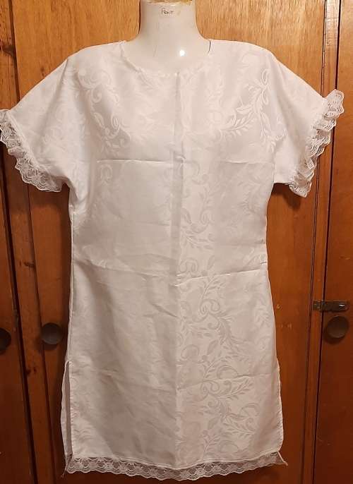 LADIES - WHITE SHORT DRESS - MAKE - NO MAKE - SIZE - NO SIZE