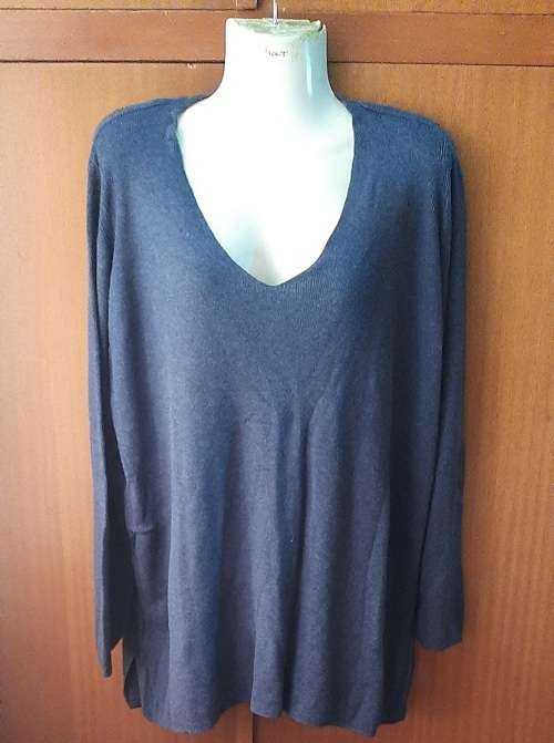 LADIES - BLUE JERSEY - MAKE - WOOLWORTHS - SIZE - L