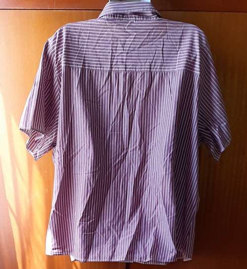 LADIES - PURPLE AND WHITE SHIRT - MAKE - GINA AT WORK - SIZE - 50