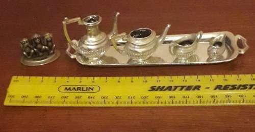 MINIATURE TEA SET WITH TRAY