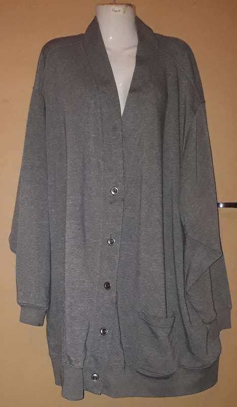 LADIES - GREY CARDIGAN - MAKE - ROAMANS - SIZE - NO SIZE BUT VERY BIG