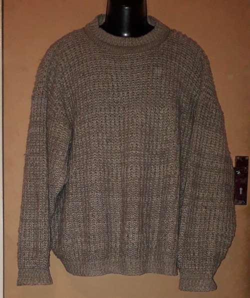 Mens - Thick Brown and White Jersey - Make - Jet - Size - XL