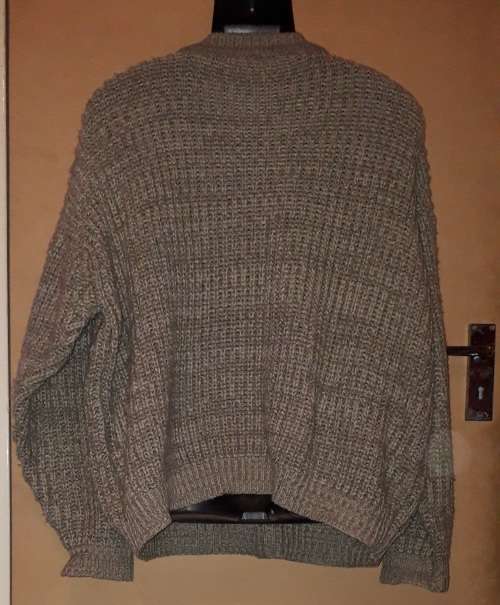 Mens - Thick Brown and White Jersey - Make - Jet - Size - XL