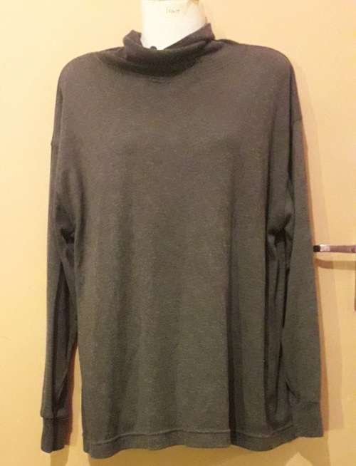 Ladies - Grey Polarneck Top - Make - Not Clothing - Size - L
