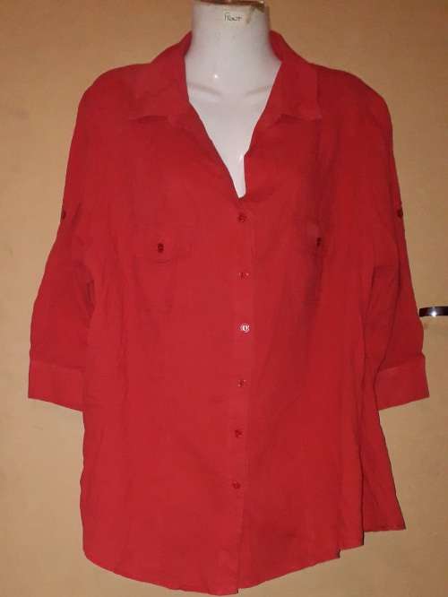 Ladies - Dark Orange Blouse - Make - Penny C - Size - 20