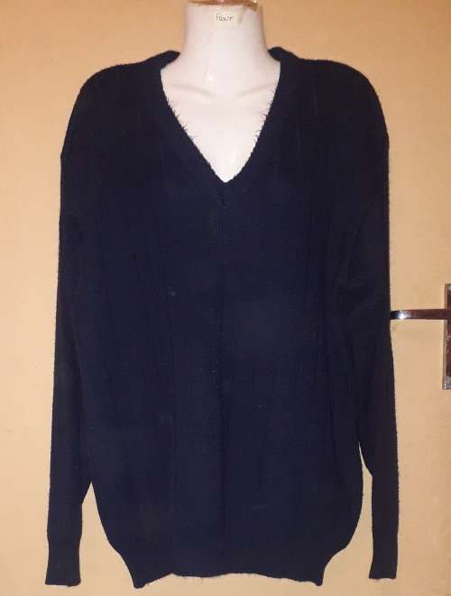 Ladies - Navy Blue Jersey - Make - Letizia - Size - L